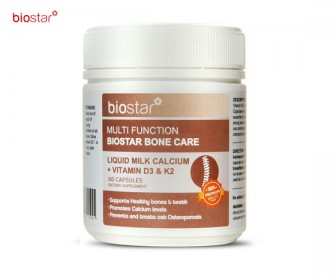 Biostar 葆星 液体乳钙+维生素D3&K2/多功效骨骼养护胶囊 180粒 Biostar 葆星 液体乳钙+维生素D3&K2/多功效骨骼养护胶囊 180粒